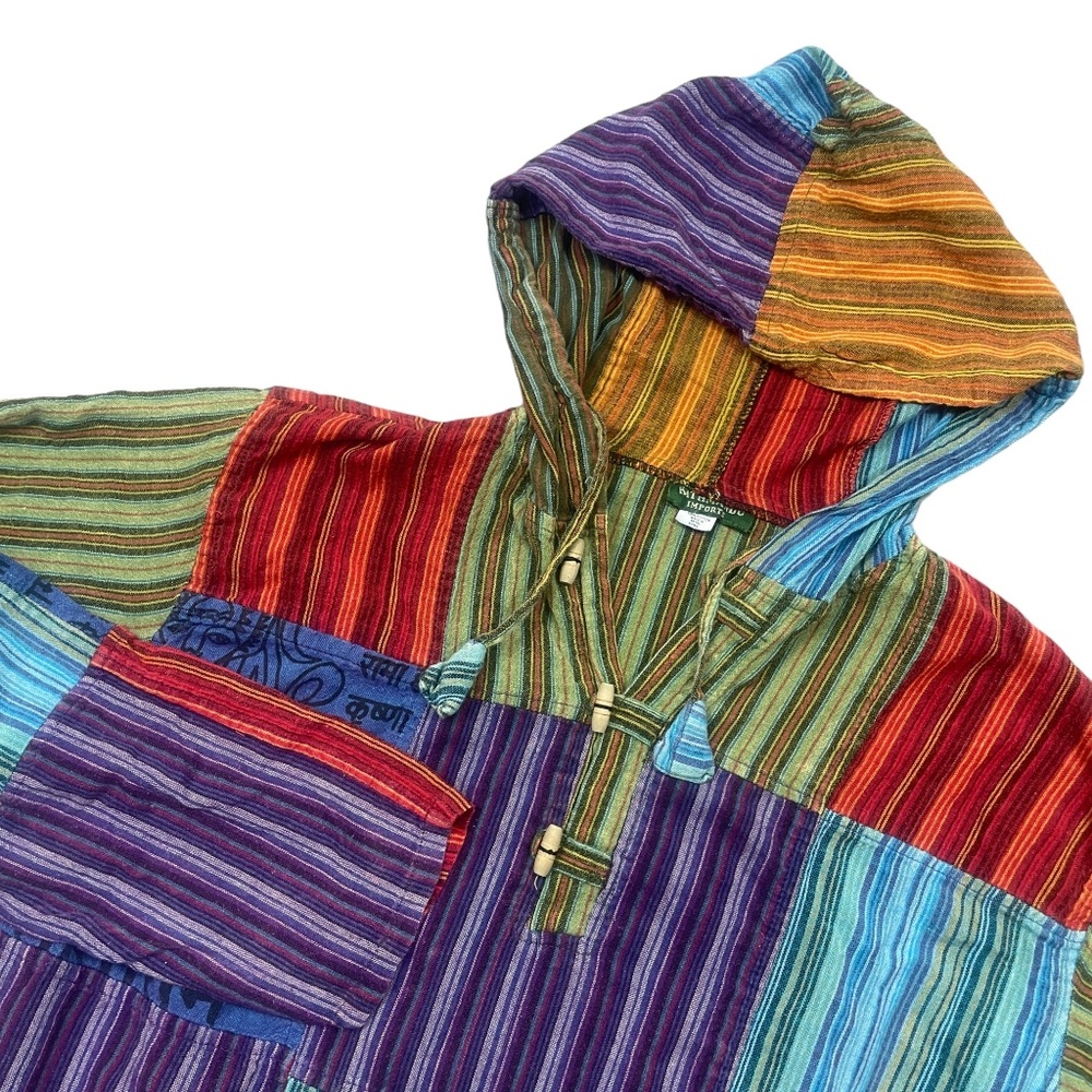 Kathmandu Madras Large / X Large Tunic Kangaroo Pocket Long Sleeve 100% Cotton‎